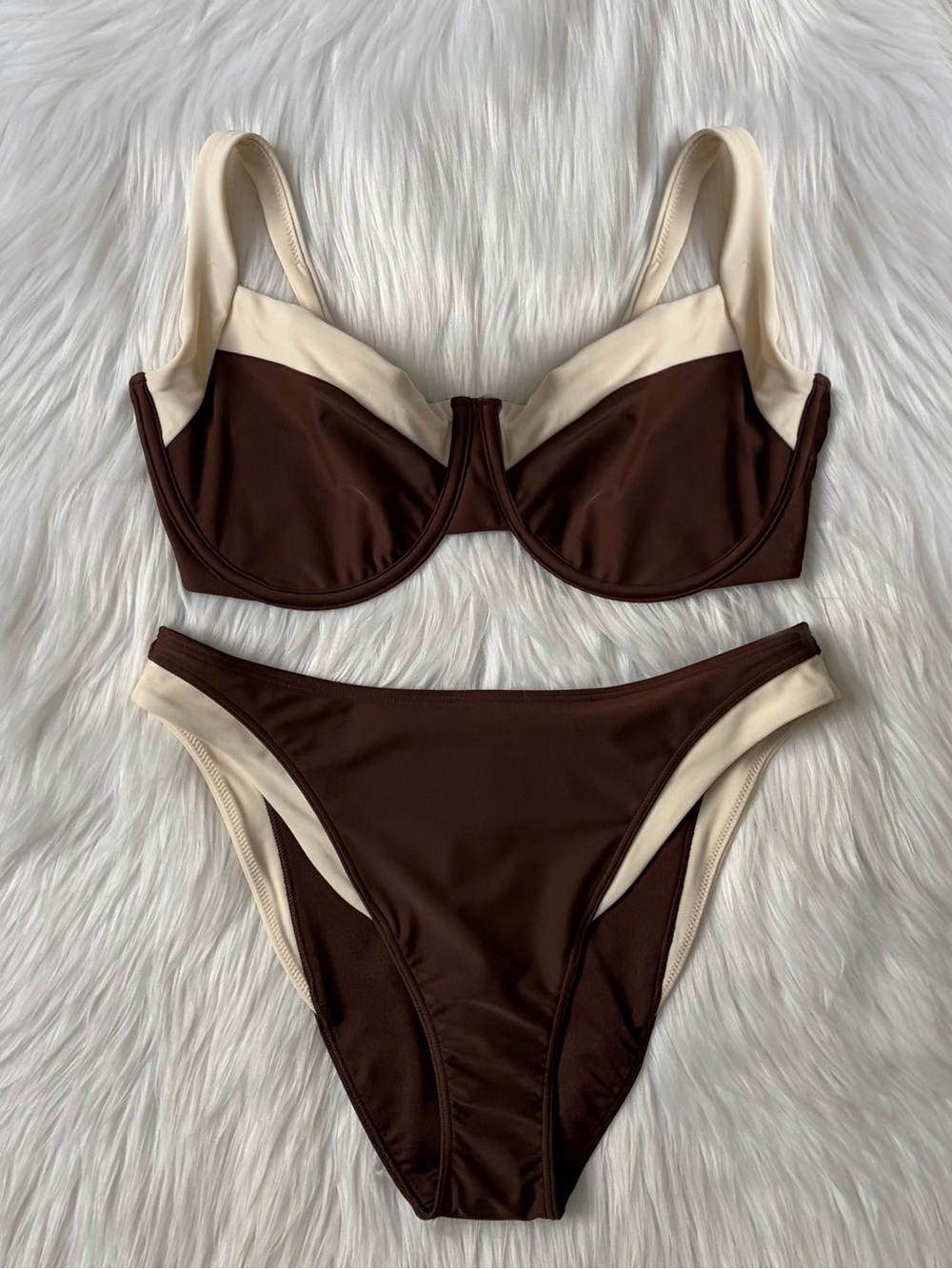 curve love wide-strap mid rise bikini